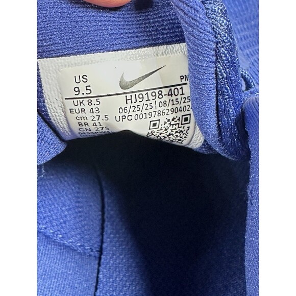 Size 9.5 Nike Revolution 8 Deep Royal Blue Indigo White Shoes HJ9198-401 NEW main image 5